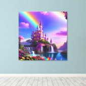 Realistic Magical Landscape Canvas Print (Insitu (Houten vloer))