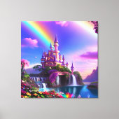Realistic Magical Landscape Canvas Print (Voorkant)