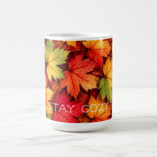 Realistic Maple Leaf Personalized Quote Autumn Mug Koffiemok