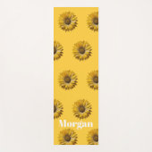 Realistic Minimal Sunflower Pattern Custom Apron Yogamat (Voorkant)