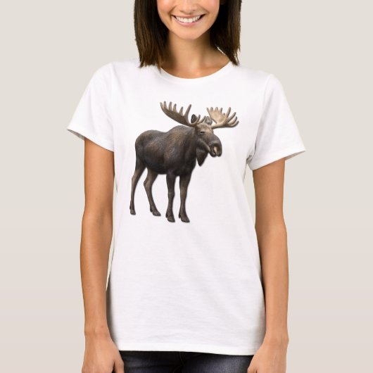 REALISTIC MOOSE DESIGN. SAMER BRASIL T-SHIRT (Voorkant)