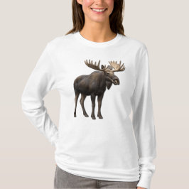 REALISTIC MOOSE DESIGN. SAMER BRASIL T-SHIRT