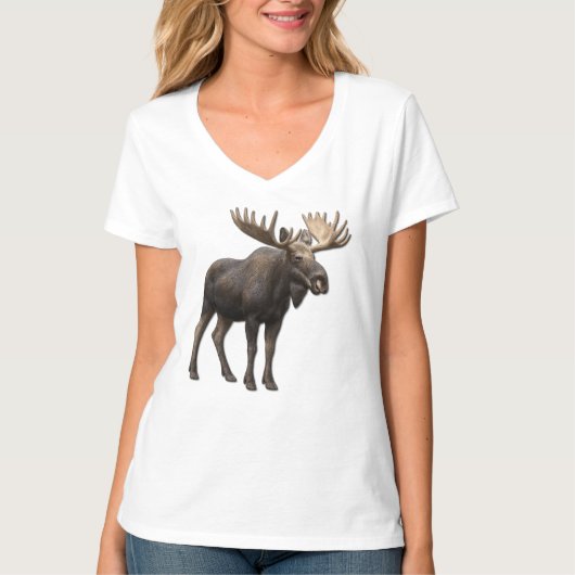 REALISTIC MOOSE DESIGN. SAMER BRASIL T-SHIRT (Voorkant)