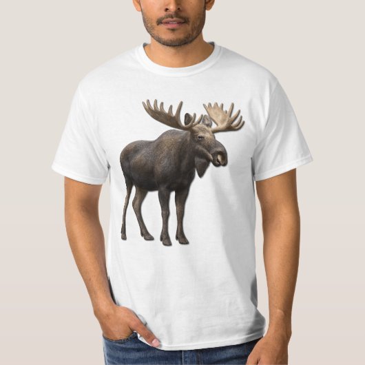 REALISTIC MOOSE DESIGN. SAMER BRASIL T-SHIRT (Voorkant)