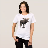 REALISTIC MOOSE DESIGN. SAMER BRASIL Tri-Blend SHIRT (Voorkant volledig)