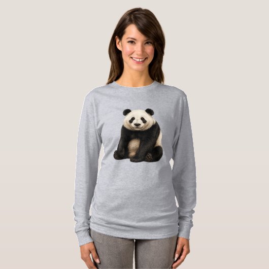 Realistic Panda Charm T-Shirt (Voorkant volledig)