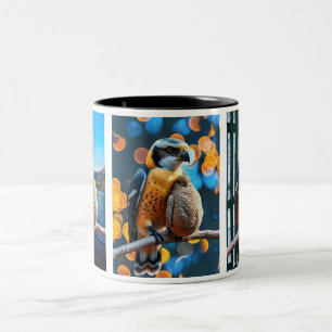 Realistic Proud Falcon Tweekleurige Koffiemok