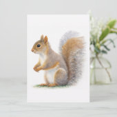 Realistic Squirrel Portrait Kaart (Staand voorkant)