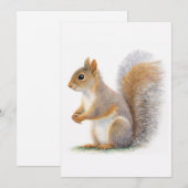 Realistic Squirrel Portrait Kaart (Voorkant / Achterkant)
