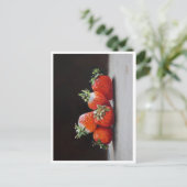 Realistic Strawberries Still Life Oil Painting Briefkaart (Staand voorkant)