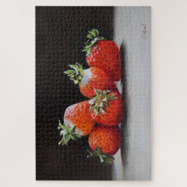 Realistic Strawberries Still Life Oil Painting Legpuzzel
