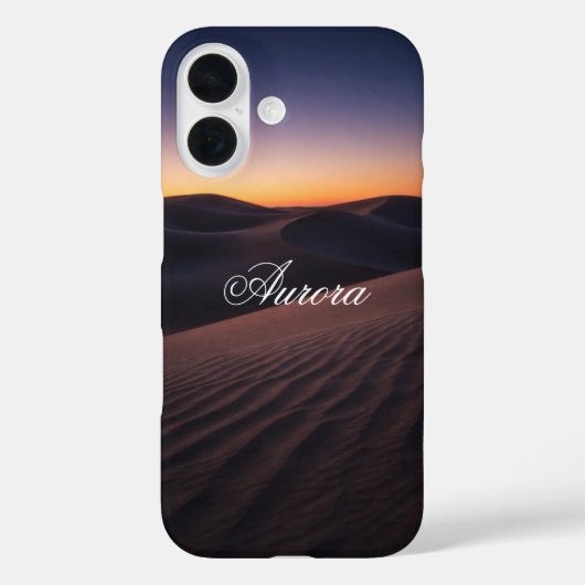 Realistic Twilight Desert Dunes Landscape  Case-Mate iPhone Case (Achterkant)