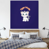 Realistic White Tiger – Photorealistic Wildlife Ar Canvas Afdruk (Insitu (Slaapkamer))