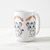 Realistic White Tiger – Photorealistic Wildlife Ar Koffiemok (Voorkant rechts)