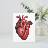 Realistisch Anatomisch Afbeelding van het hart Briefkaart (Staand voorkant)