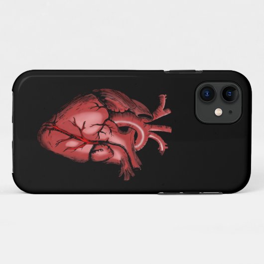 Realistisch Anatomisch Afbeelding van het hart Case-Mate iPhone Case (Achterkant (horizontaal))