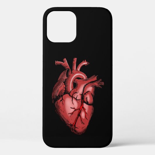 Realistisch Anatomisch Afbeelding van het hart Case-Mate iPhone Case (Achterkant)