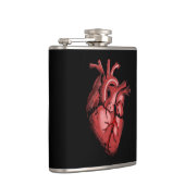 Realistisch Anatomisch Afbeelding van het hart Heupfles (Rechts)