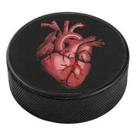 Realistisch Anatomisch Afbeelding van het hart Hockey Puck
