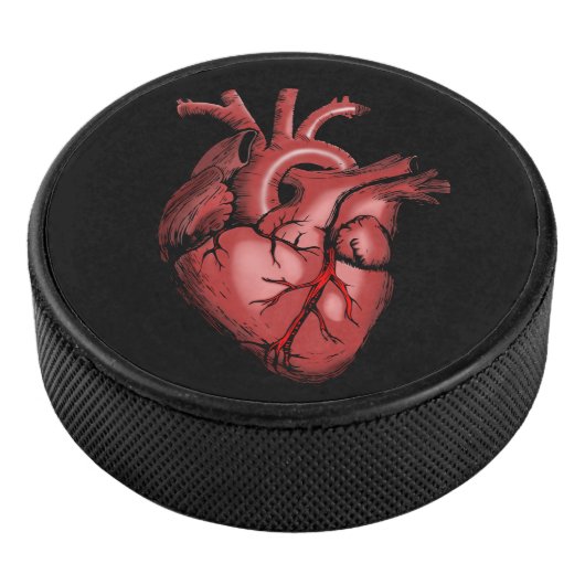 Realistisch Anatomisch Afbeelding van het hart Hockey Puck (3/4)