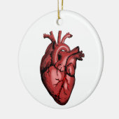 Realistisch Anatomisch Afbeelding van het hart Keramisch Ornament (Links)
