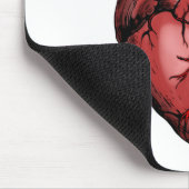 Realistisch Anatomisch Afbeelding van het hart Muismat (Hoek)