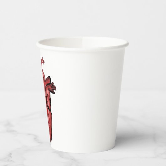 Realistisch Anatomisch Afbeelding van het hart Papieren Bekers (Links)