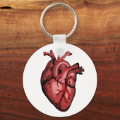 Realistisch Anatomisch Afbeelding van het hart Sleutelhanger (Voorkant)