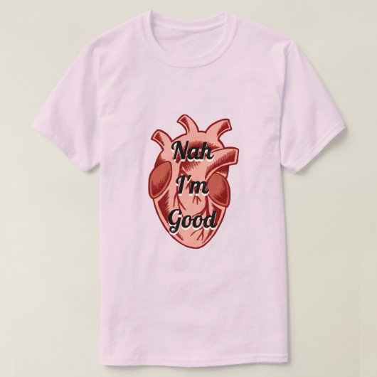  Realistisch Anti-Valentijns Hart T-shirt (Design voorkant)