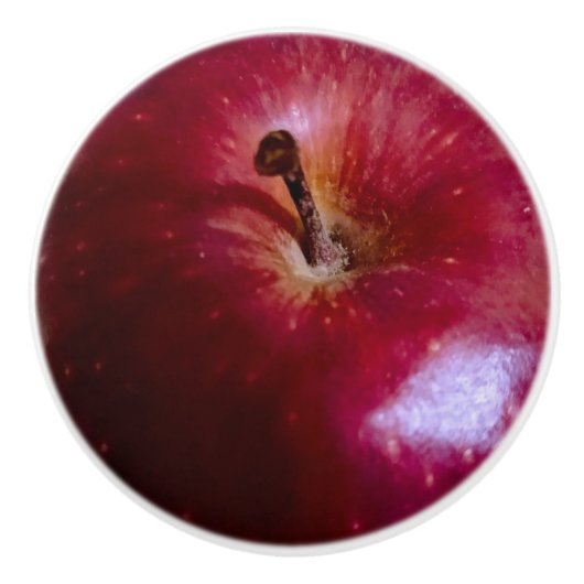 Realistisch Apple Keramische Knop (Voorkant)