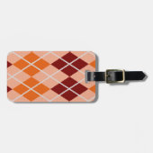 Realistisch Argyle Cloth Bagagelabel (Voorkant horizontaal)