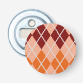 Realistisch Argyle Cloth Button Flesopener (Voorkant)