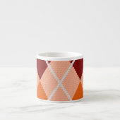 Realistisch Argyle Cloth Espresso Kop (Voorkant)
