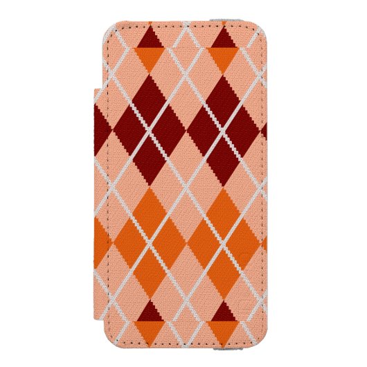 Realistisch Argyle Cloth Incipio iPhone Portemonnee Hoesje (Voorkant Agenda)