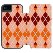 Realistisch Argyle Cloth Incipio iPhone Portemonnee Hoesje (Agenda Open)