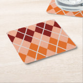Realistisch Argyle Cloth Kartonnen Onderzetters (Schuin)