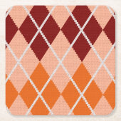 Realistisch Argyle Cloth Kartonnen Onderzetters (Voorkant)