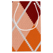Realistisch Argyle Cloth Klein Cadeauzakje (Achterkant)
