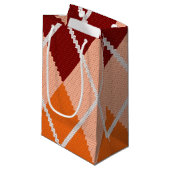 Realistisch Argyle Cloth Klein Cadeauzakje (Voorkant Gekanteld)