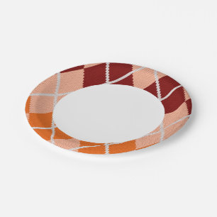 Realistisch Argyle Cloth Papieren Bordje