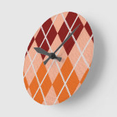 Realistisch Argyle Cloth Ronde Klok (Hoek)