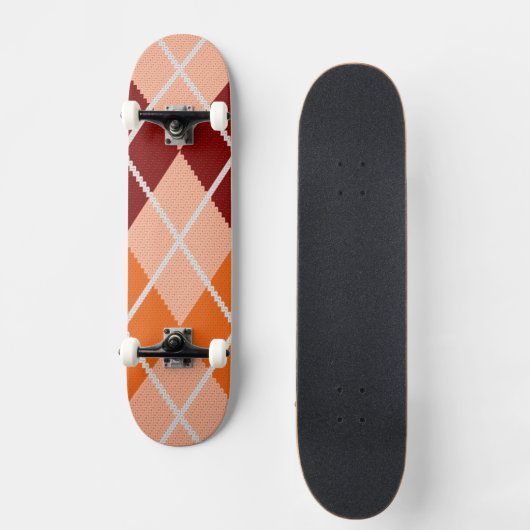 Realistisch Argyle Cloth Skateboard (Voorkant)