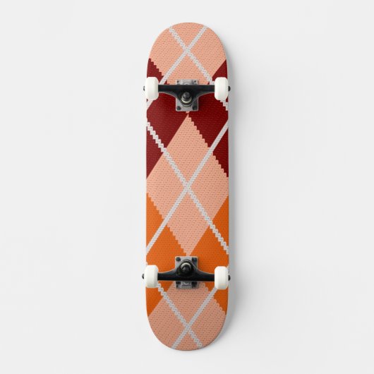 Realistisch Argyle Cloth Skateboard (Voorkant)