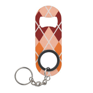 Realistisch Argyle Cloth Sleutelhanger Flessenopener
