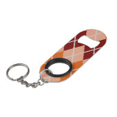 Realistisch Argyle Cloth Sleutelhanger Flessenopener (Voorkant Gekanteld)