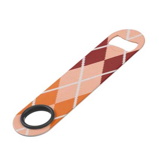 Realistisch Argyle Cloth Speed Flessenopener (Voorkant Gekanteld)