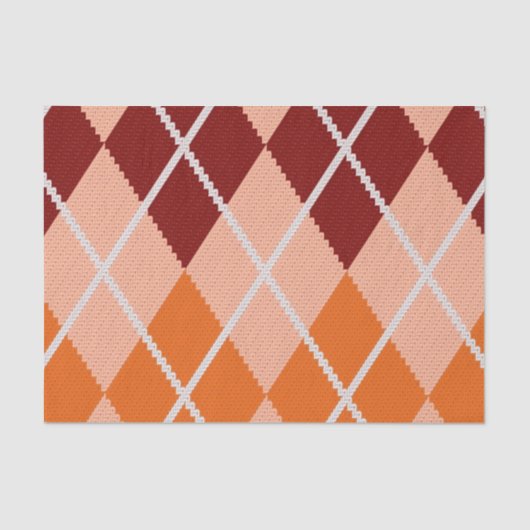 Realistisch Argyle Cloth Tissuepapier (Voorkant)