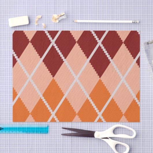 Realistisch Argyle Cloth Tissuepapier (Craft)