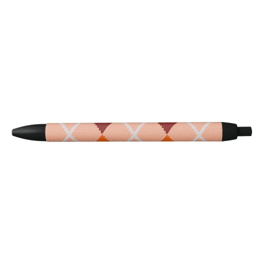 Realistisch Argyle Cloth Zwarte Inkt Pen (Voorkant)