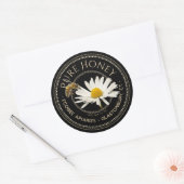 Realistisch bijen- en Daisy Honey Label Black (Envelop)